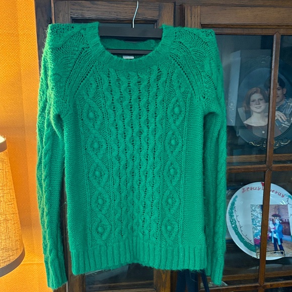 J. Crew Other - J. Crew Kids Green Cable Knit Sweater
